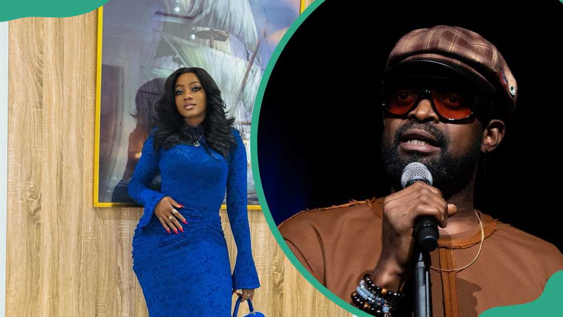 Elsie Okpocha and Basketmouth Elsie Okpocha and Basketmouth