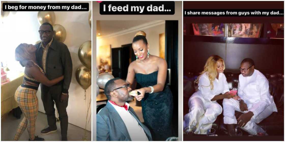 DJ Cuppy's dad is always present for her important wins