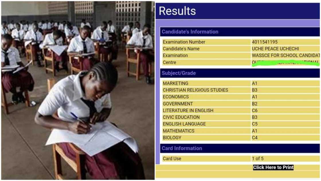 WAEC result 2023/Brilliant Nigerian girl. WAEC result 2023/Brilliant Nigerian girl.