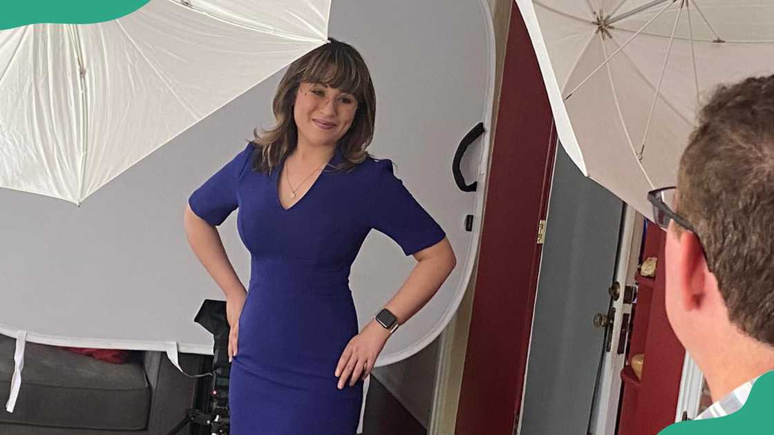 Dani Bowman smiles during a photoshoot Dani Bowman smiles during a photoshoot