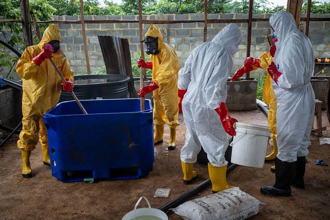 Staff from the forensic and chemical monitoring unit of NDLEA
