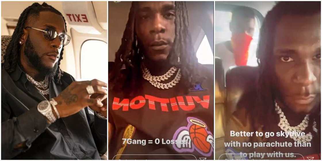 Burna Boy, 7 gang, warns haters. Burna Boy, 7 gang, warns haters.