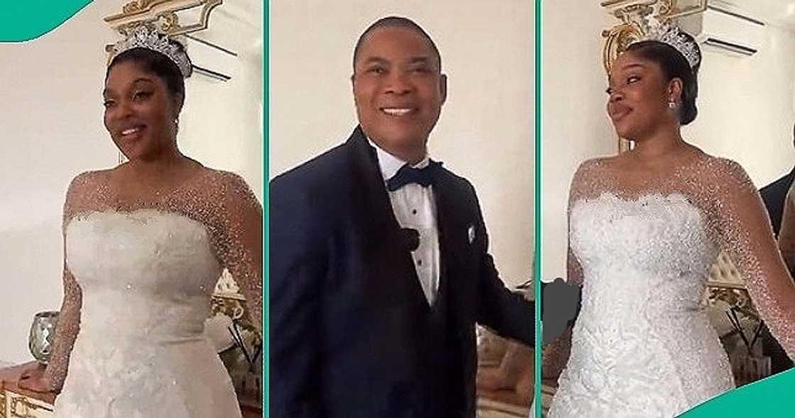 Bride rubs only powder on wedding day Bride rubs only powder on wedding day