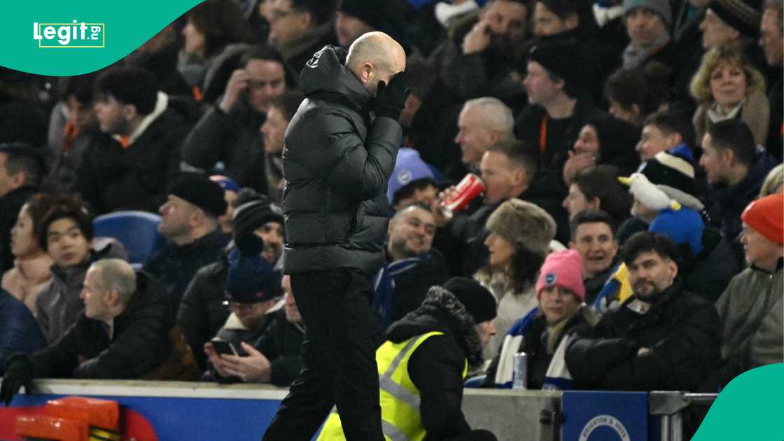 Enzo Maresca, Chelsea, Brighton and Hove Albion, AMEX Stadium, Brighton, England, Premier League. Enzo Maresca, Chelsea, Brighton and Hove Albion, AMEX Stadium, Brighton, England, Premier League.