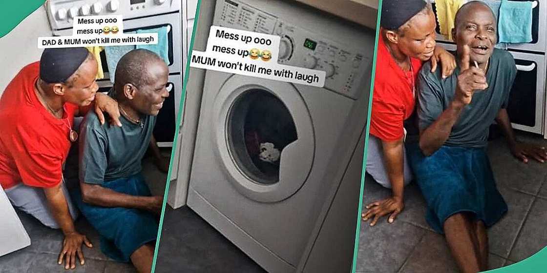 Man shares his parents' reaction to seeing washing machine