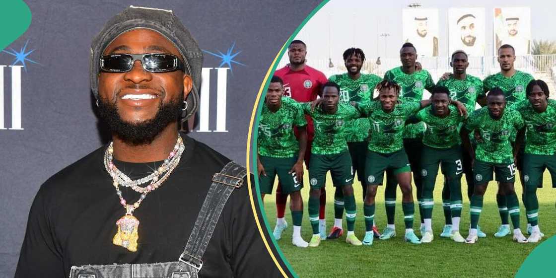 Davido wishes Super Eagles well ahead of match. Davido wishes Super Eagles well ahead of match.