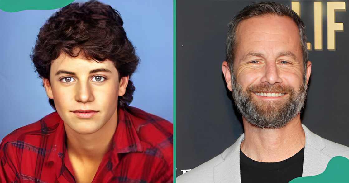 Kirk Cameron poses for a promotional poster (L). The actor poses on the red carpet of the premiere of LIFEMARK at the Museum of the Bible (R). Kirk Cameron poses for a promotional poster (L). The actor poses on the red carpet of the premiere of LIFEMARK at the Museum of the Bible (R).