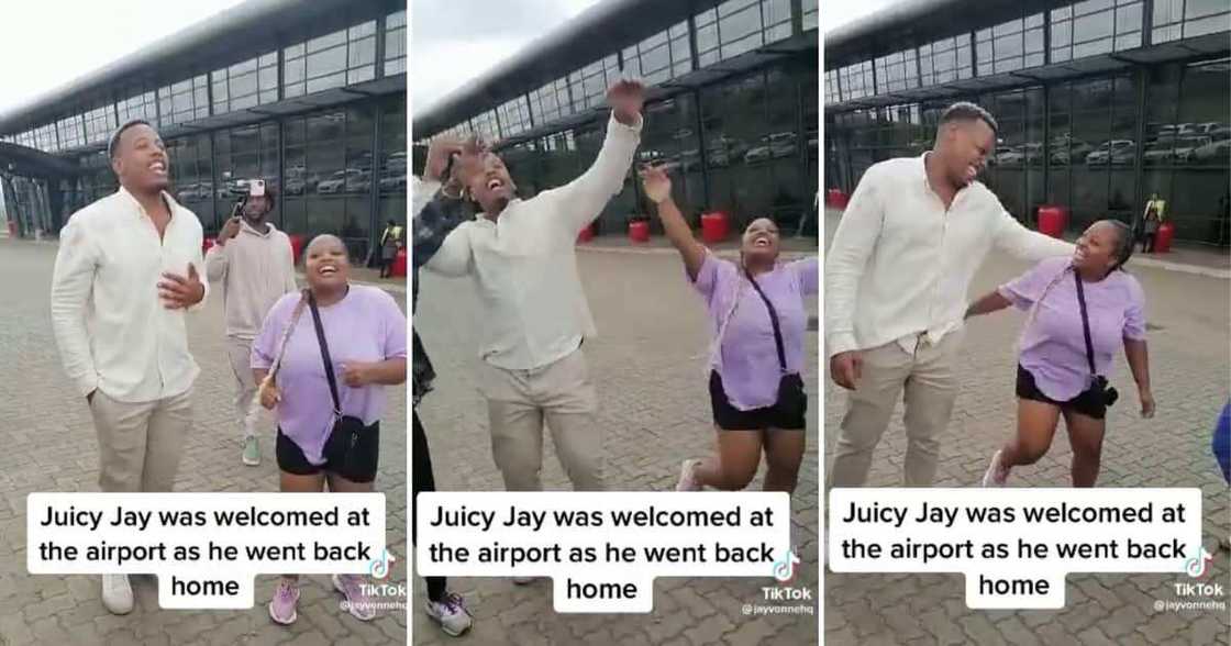 Juicy Jay received a hero's welcome Juicy Jay received a hero's welcome