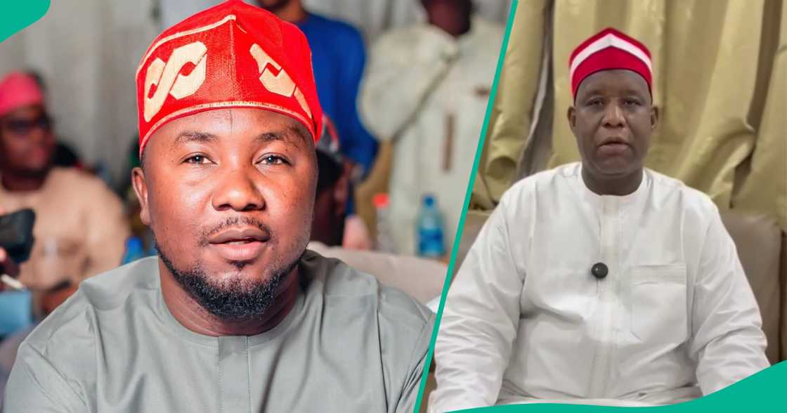 Hadimin gwamna Abba da Sanusi Surajo.