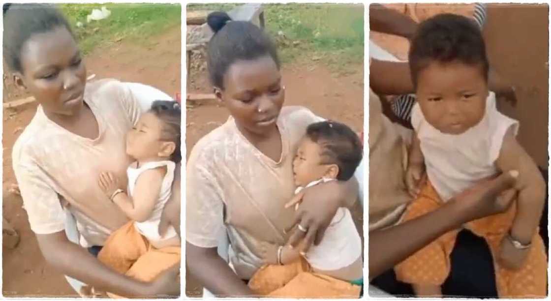 Nigerian lady gives birth to baby after getting pregnant for a Chinese man. Nigerian lady gives birth to baby after getting pregnant for a Chinese man.