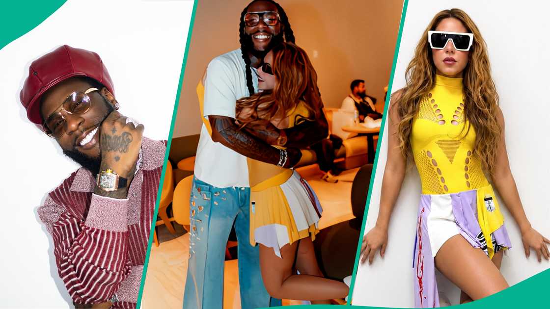 Burna Boy and Shakira's hug in Mexico gets fans talking Burna Boy and Shakira's hug in Mexico gets fans talking