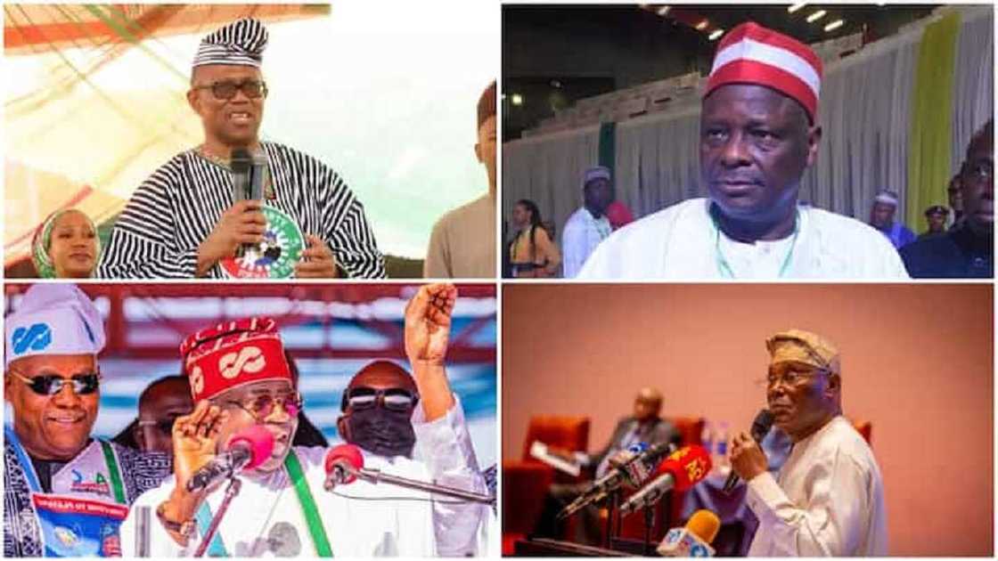 Obi, Kwankwaso, Tinubu and Atiku Obi, Kwankwaso, Tinubu and Atiku