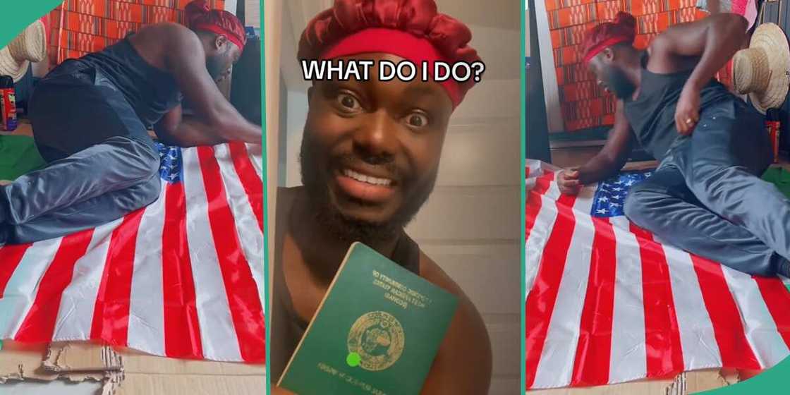 Nigerian man who got American visa. Nigerian man who got American visa.