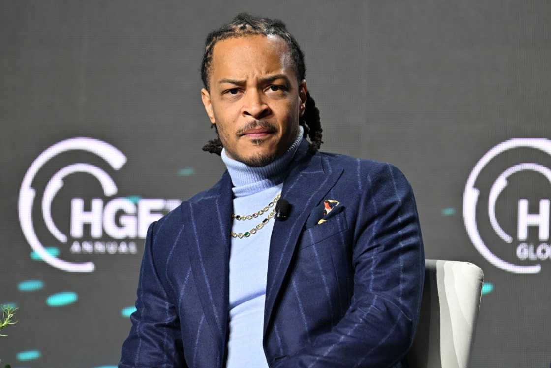 T.I. speaks in Atlanta, Georgia
