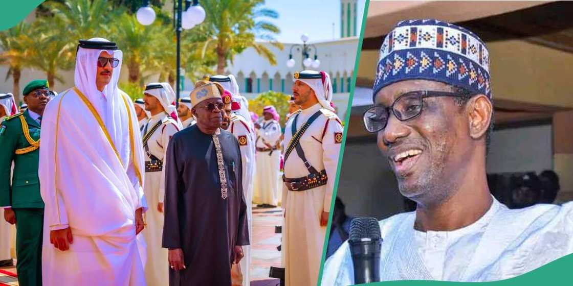 Bola Tinubu in Qatar/Tinubu introduces Ribadu in Qatar/How Tinubu woos Qatar investors/What president Tinubu told Qatari investors