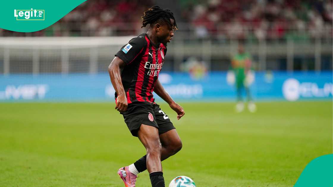 Samuel Chukwueze, AC, US Cremonese, San Siro, Milan, Italy, Serie A. Samuel Chukwueze, AC, US Cremonese, San Siro, Milan, Italy, Serie A.