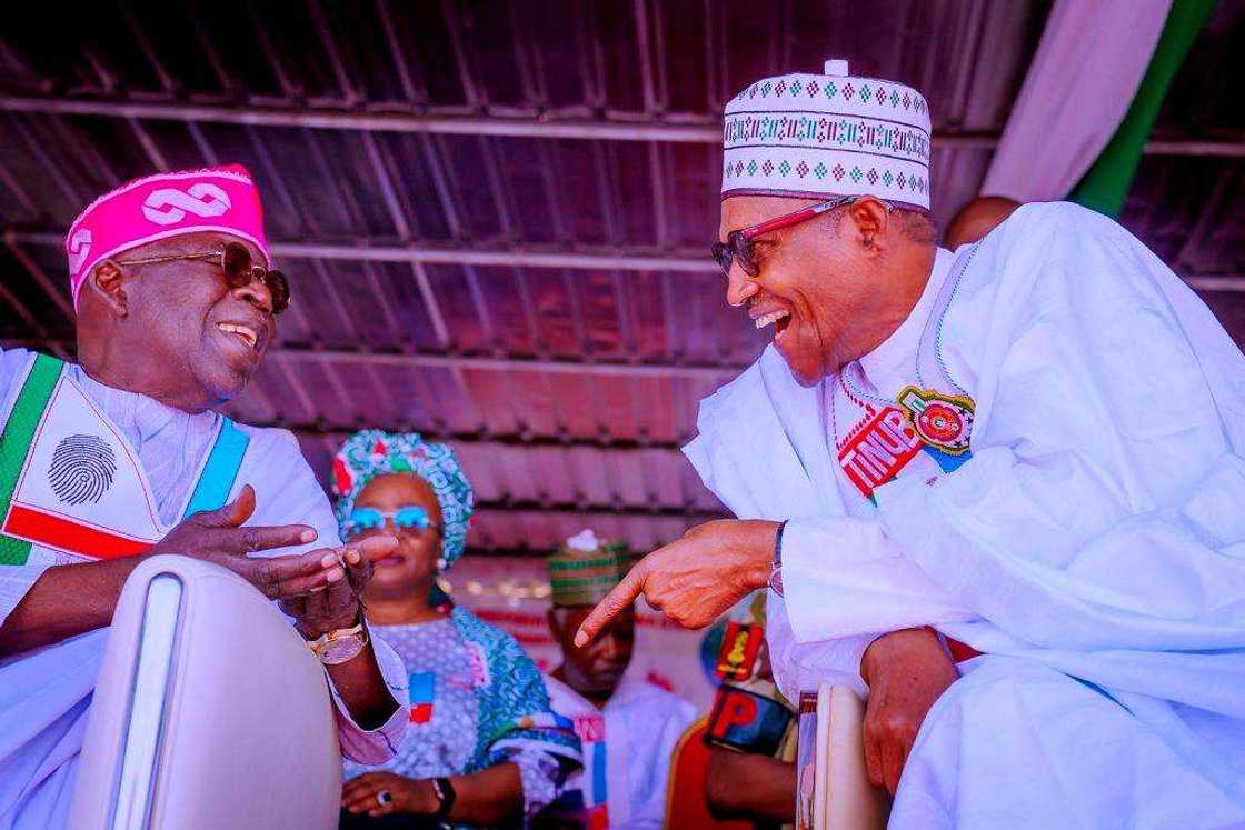 Muhammadu Buhari, Bola Tinubu, APC, 2023 presidential election Muhammadu Buhari, Bola Tinubu, APC, 2023 presidential election