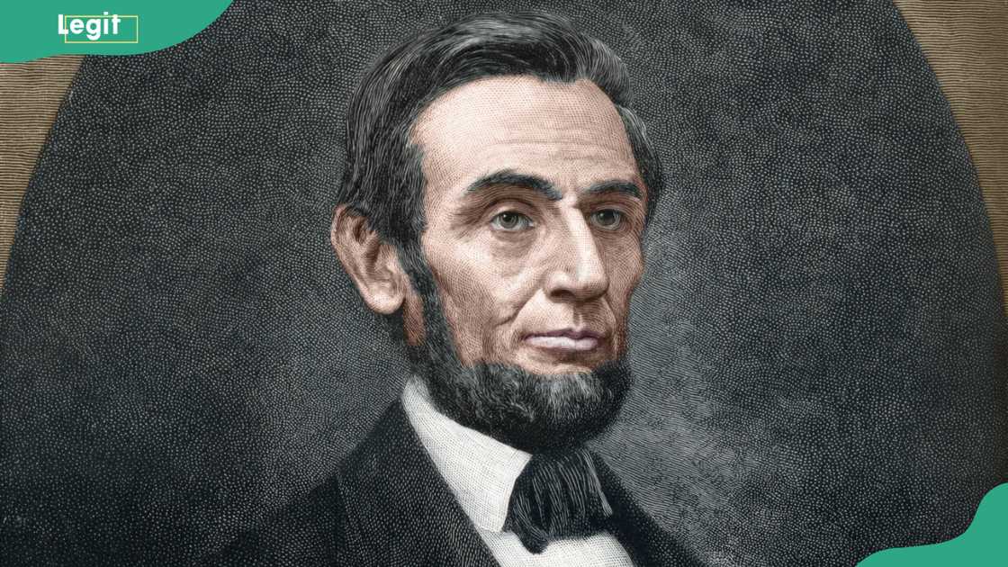 A portrait of Abraham Lincoln A portrait of Abraham Lincoln