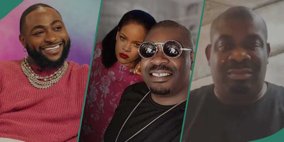 Davido retweets Rihanna's video. Davido retweets Rihanna's video.