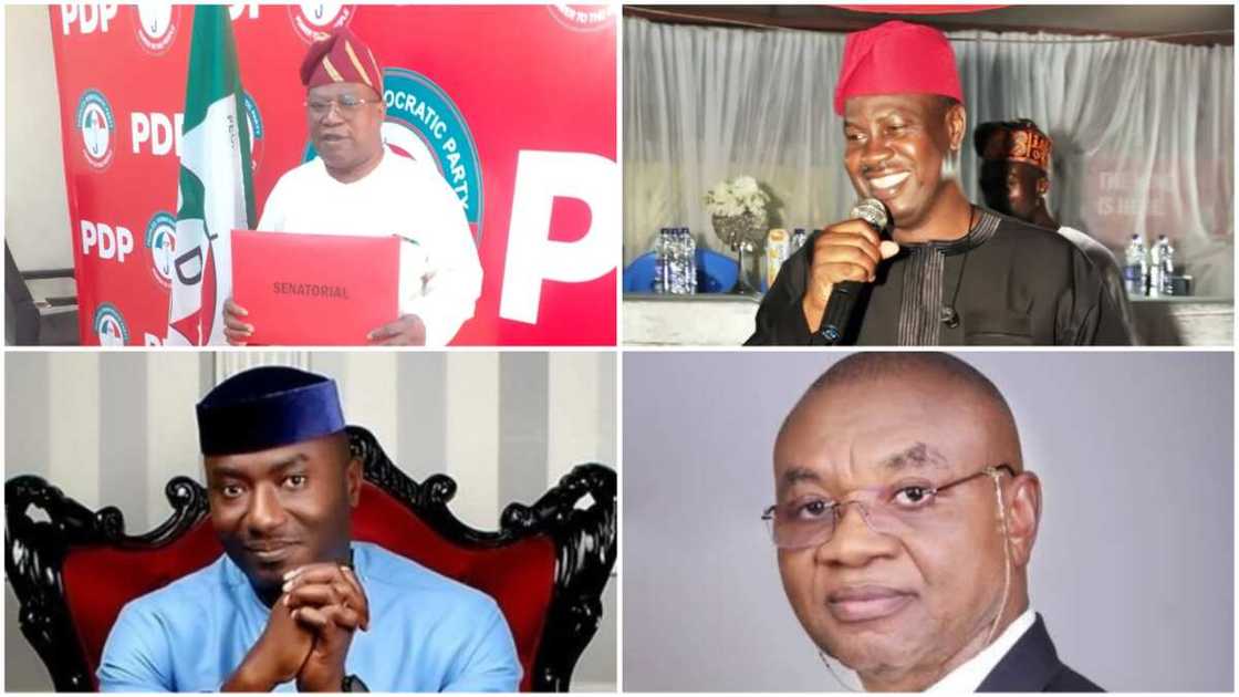 Ogbeide Ifaluyi-Isibor/Babatunde Gbadamosi/Sampson Orji/Adesunbo Onitiri/PDP Chieftains/Labour Party Ogbeide Ifaluyi-Isibor/Babatunde Gbadamosi/Sampson Orji/Adesunbo Onitiri/PDP Chieftains/Labour Party