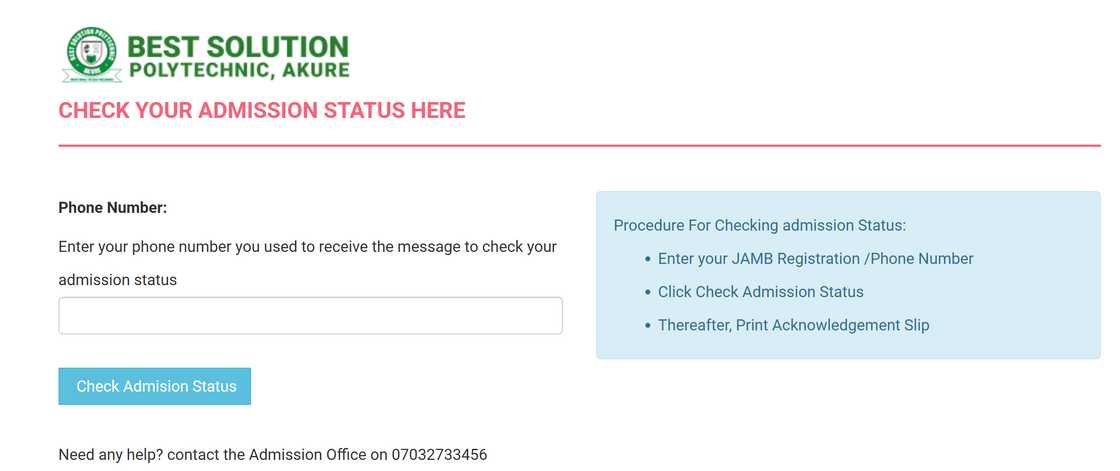 Best Solution Polytechnic admission portal Best Solution Polytechnic admission portal