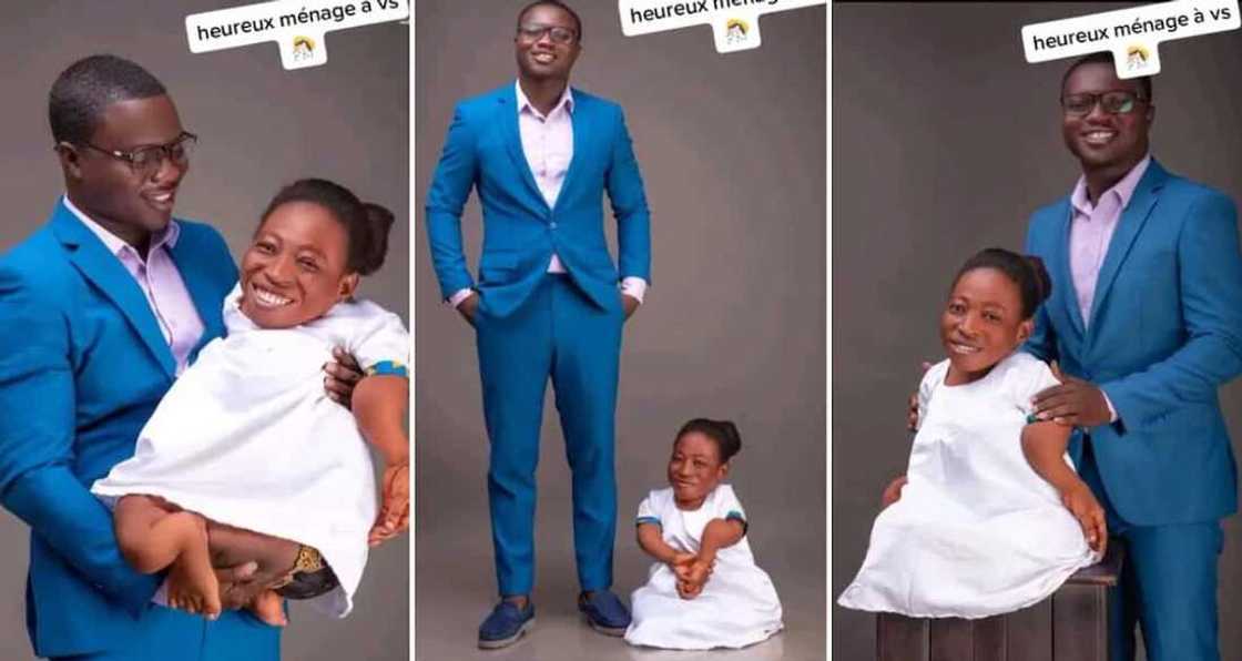 Photos of a man posing with a lady. Photos of a man posing with a lady.