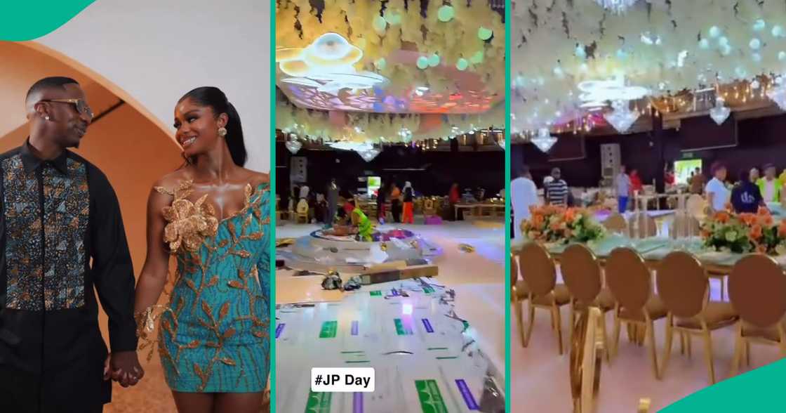 Juma Jux and Priscilla Ojo's Tanzanian wedding venue surface online. Juma Jux and Priscilla Ojo's Tanzanian wedding venue surface online.