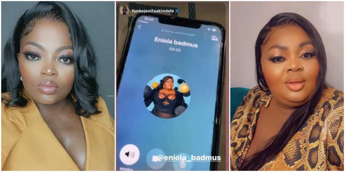 Funke Akindele and Eniola Badmus Funke Akindele and Eniola Badmus