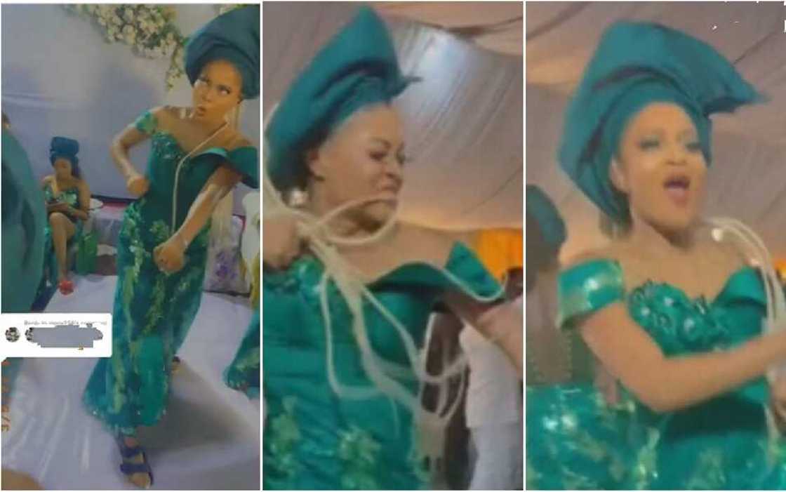 Nigerian aso-ebi girls engage in crazy wedding dance Nigerian aso-ebi girls engage in crazy wedding dance