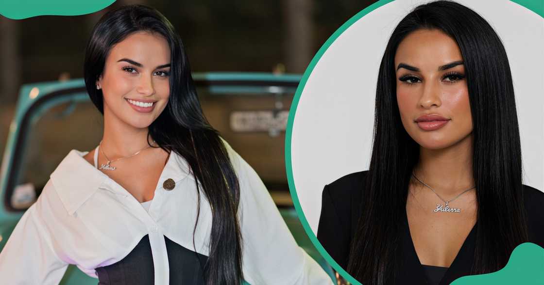 Yulissa Escobar poses in different places. Yulissa Escobar poses in different places.
