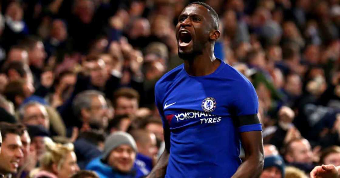 Chelsea defender Antonio Rudiger celebrates during a past match. Photo: Getty Images. Chelsea defender Antonio Rudiger celebrates during a past match. Photo: Getty Images.