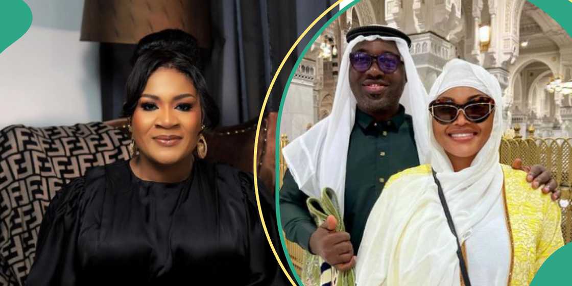 Mercy Aigbe’s husband’s first wife, Mercy Aigbe and husband