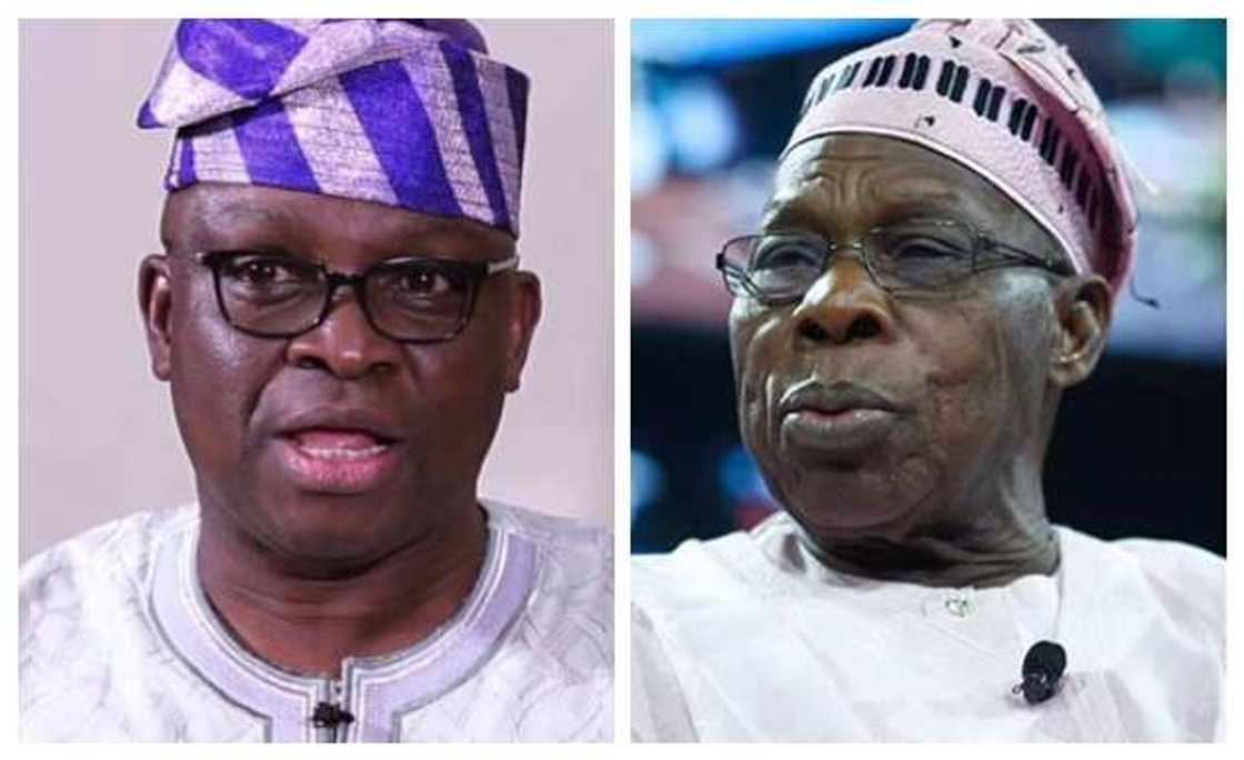 Fayose fires Obasanjo over message on Kashamu's death