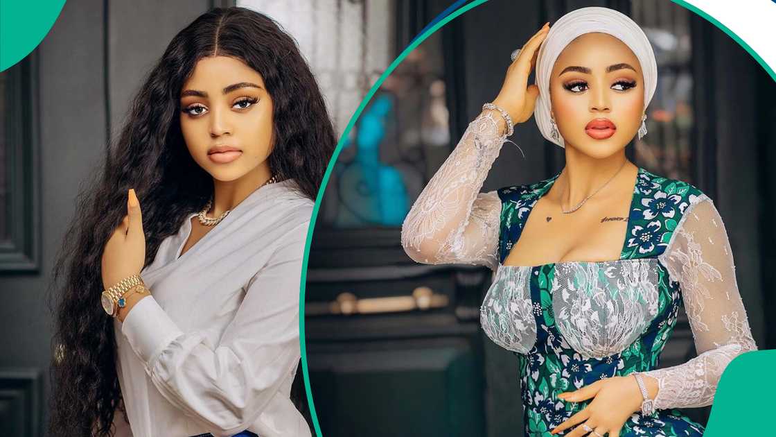 Regina Daniels dances to Rema's song. Regina Daniels dances to Rema's song.