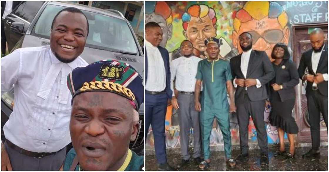 Nigerian singer Portable and his lawyers