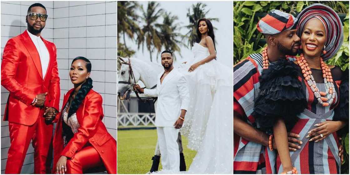 Debola Lagos and his bride Debola Lagos and his bride