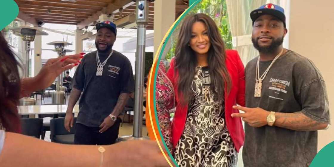 Davido meets Omotola Jalade-Ekeinde Davido meets Omotola Jalade-Ekeinde