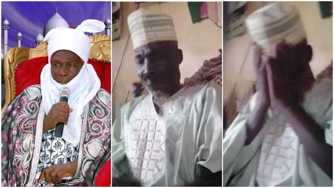 Bidiyo ya nuna lokacin da mai martaba sarkin Kajuru ya fashe da kuka bayan masu satar mutane sun sako shi Bidiyo ya nuna lokacin da mai martaba sarkin Kajuru ya fashe da kuka bayan masu satar mutane sun sako shi