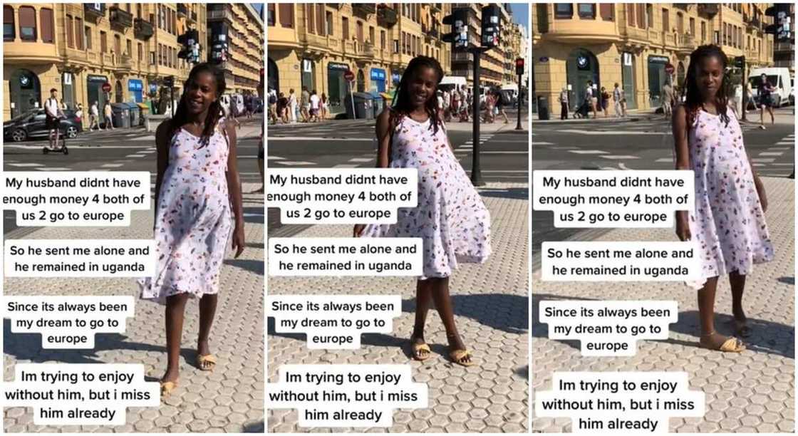 Photos of young wife sent to Europe by her husband. Photos of young wife sent to Europe by her husband.