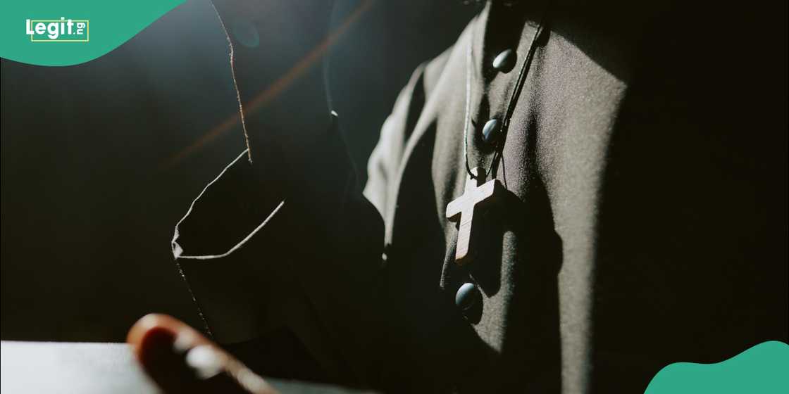 A man with cross chain A man with cross chain