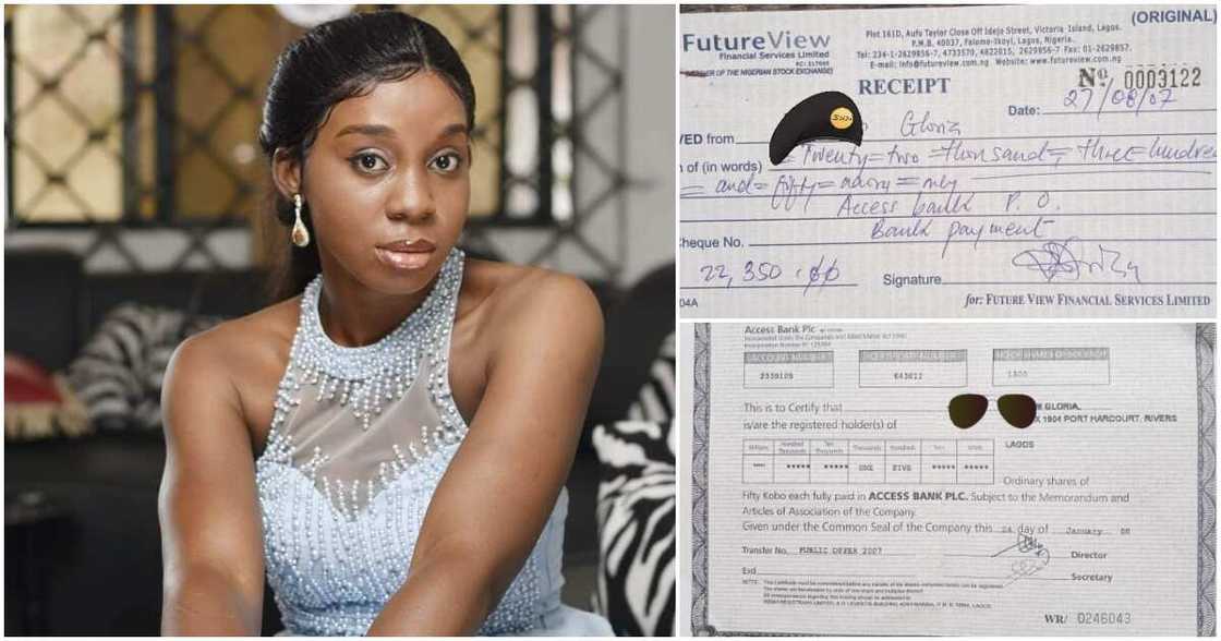 Gloria Ogo, Nigerian bank, 15 years, bank shares, N22,300, N20k