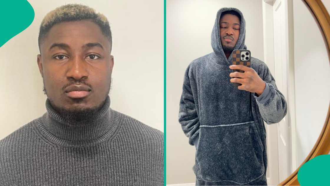 Nigerian labourer leaves many amazed as he shares his transformation photos after leaving Nigeria. Nigerian labourer leaves many amazed as he shares his transformation photos after leaving Nigeria.