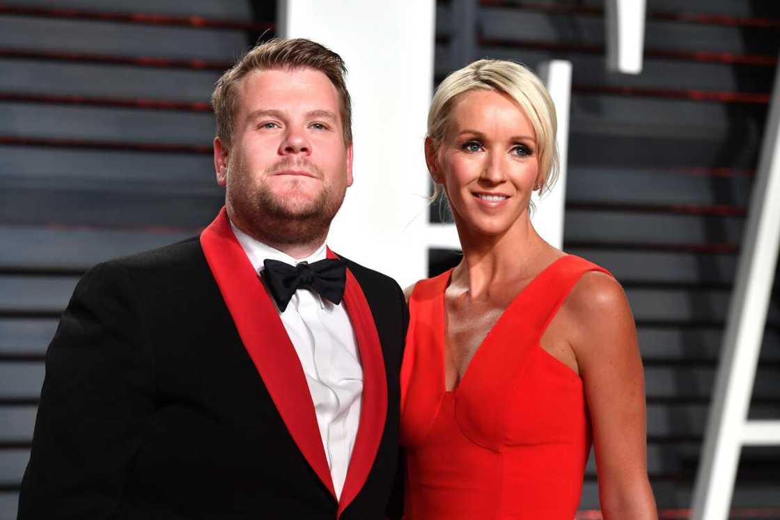 James Corden and Julia Carey James Corden and Julia Carey