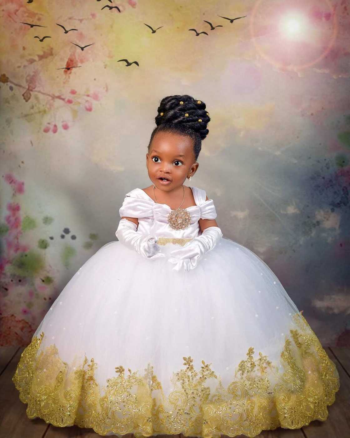 Beautiful children gown styles for girls best lace and Ankara dresses Legit.ng