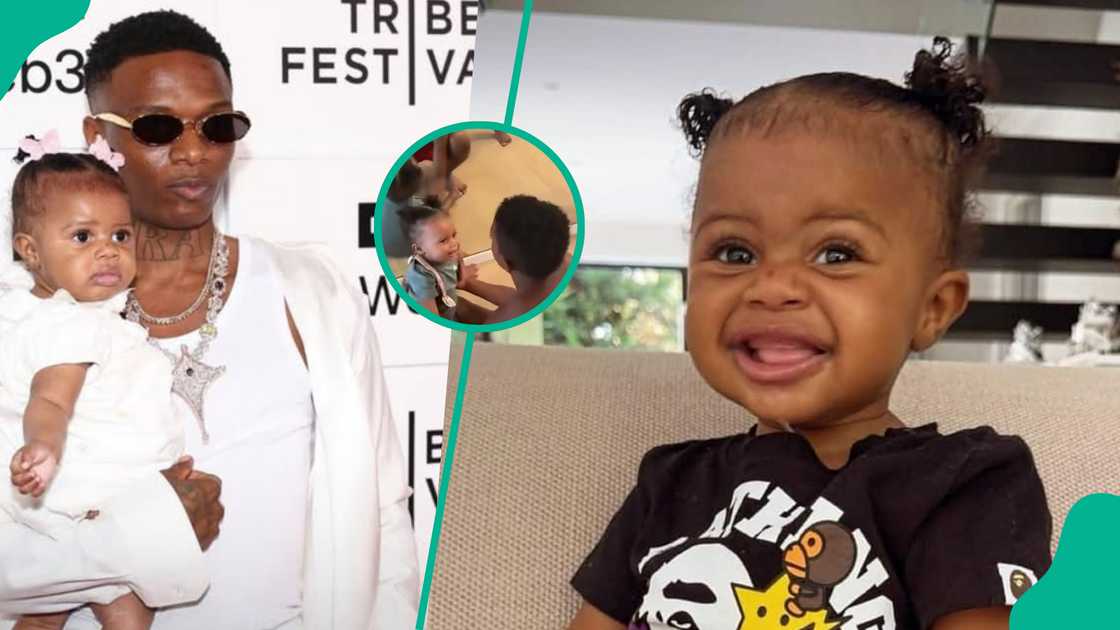 Wizkid's daughter Morayo dances with brothers Wizkid's daughter Morayo dances with brothers