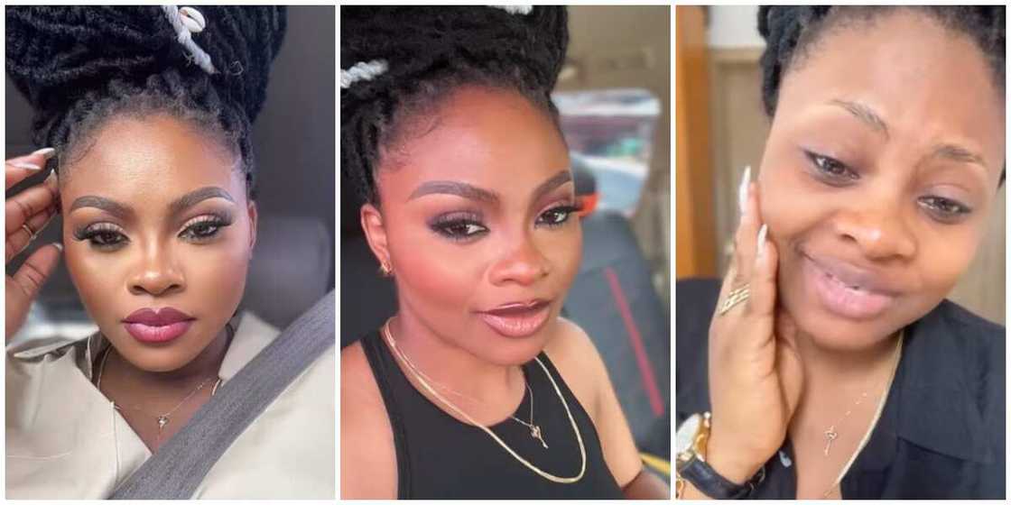 Tega Dominic/BBNaija star/makeup trend