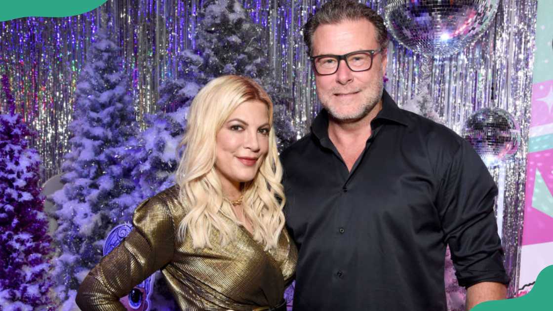 Tori Spelling and Dean McDermott at a party in Los Angeles