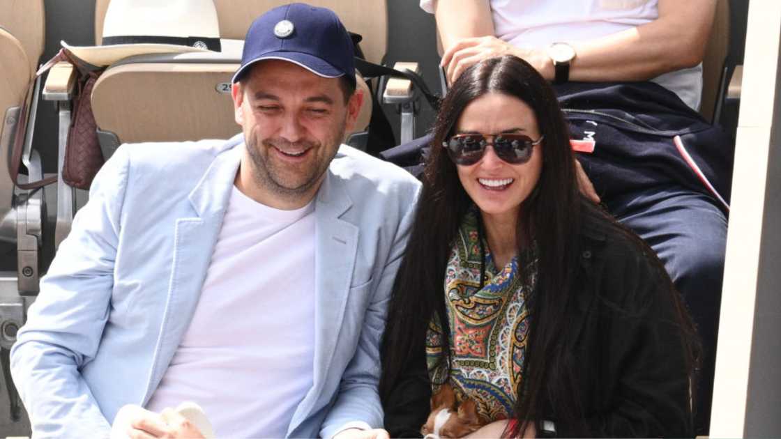 Chef Daniel Humm and Demi Moore in Paris, France.