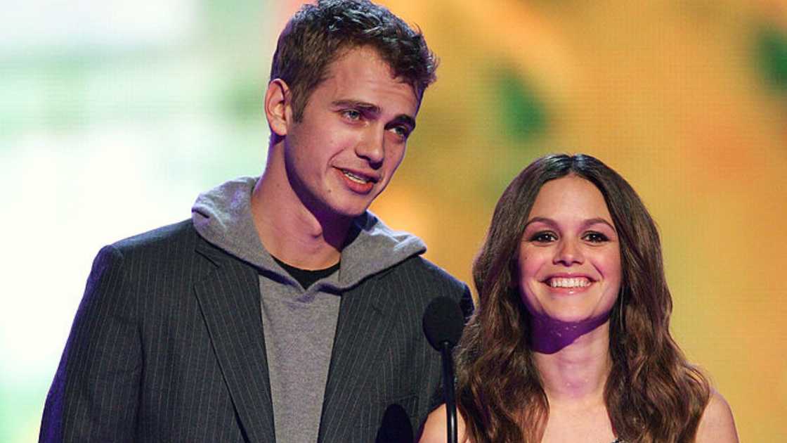 Hayden Christensen and Rachel Bilson in Las Vegas, Nevada. Hayden Christensen and Rachel Bilson in Las Vegas, Nevada.