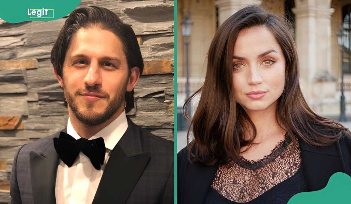 Franklin Latt and Ana de Armas pose standing Franklin Latt and Ana de Armas pose standing